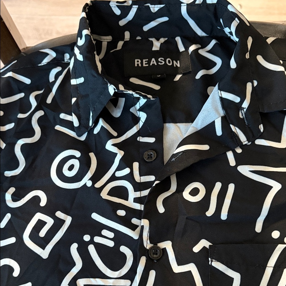 Reason Monochrome Abstract Shirt